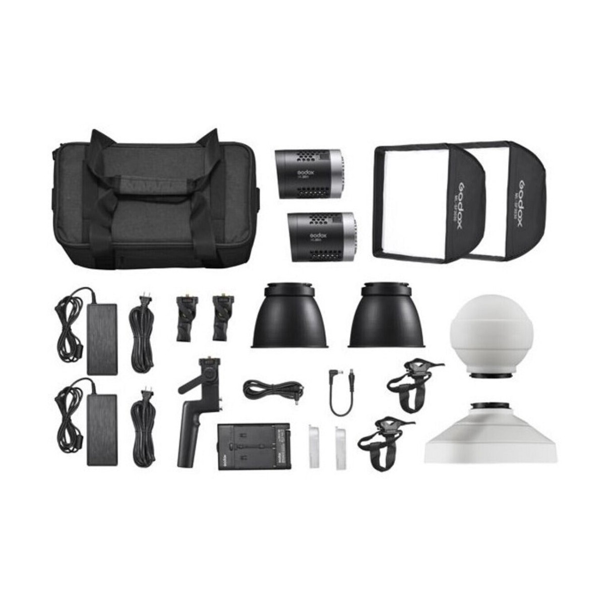 Godox ML30Bi Bi Color LED 2 Light Kit with Wireless Control (Open Box)