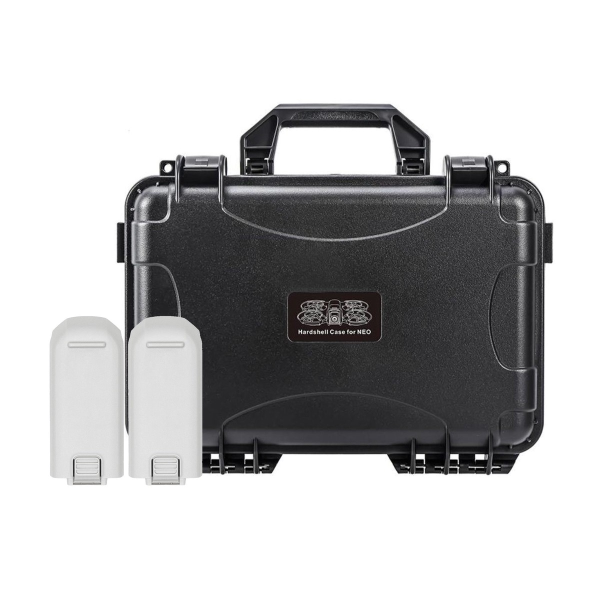 DJI Neo Intelligent Flight Battery (2-Pack) with Weatherproof Hard Case Bundle