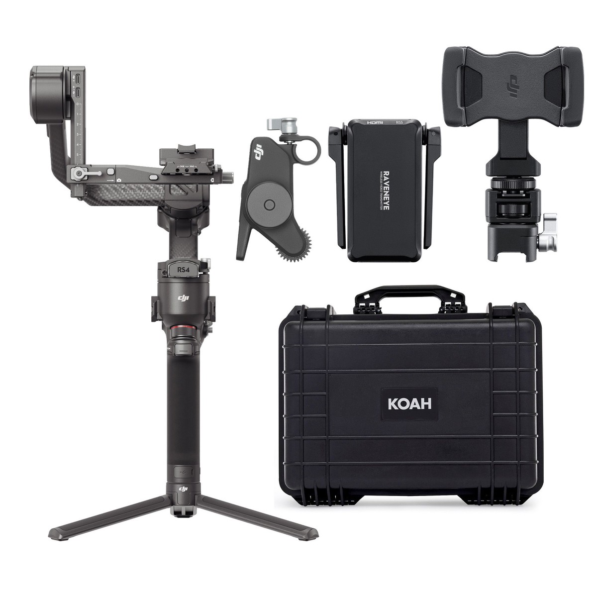 DJI RS 4 Pro Combo Flagship Stabilizer with 2nd-Gen Native Vertical Shooting with Hard Case Bundle