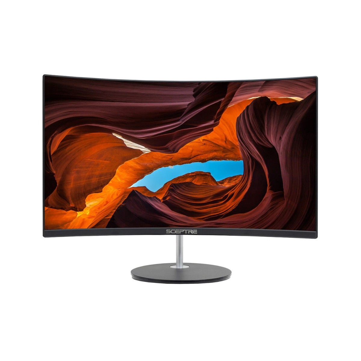 Sceptre C275W-1920RN Curved 27-Inch FHD LED Monitor with Built-In Speakers, HDMI and VGA (Black)