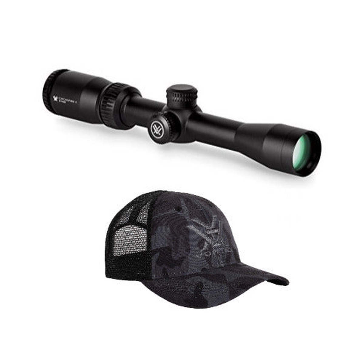 Vortex Crossfire II 3-9x40 Riflescope (V-Plex MOA Reticle) and Vortex Cap