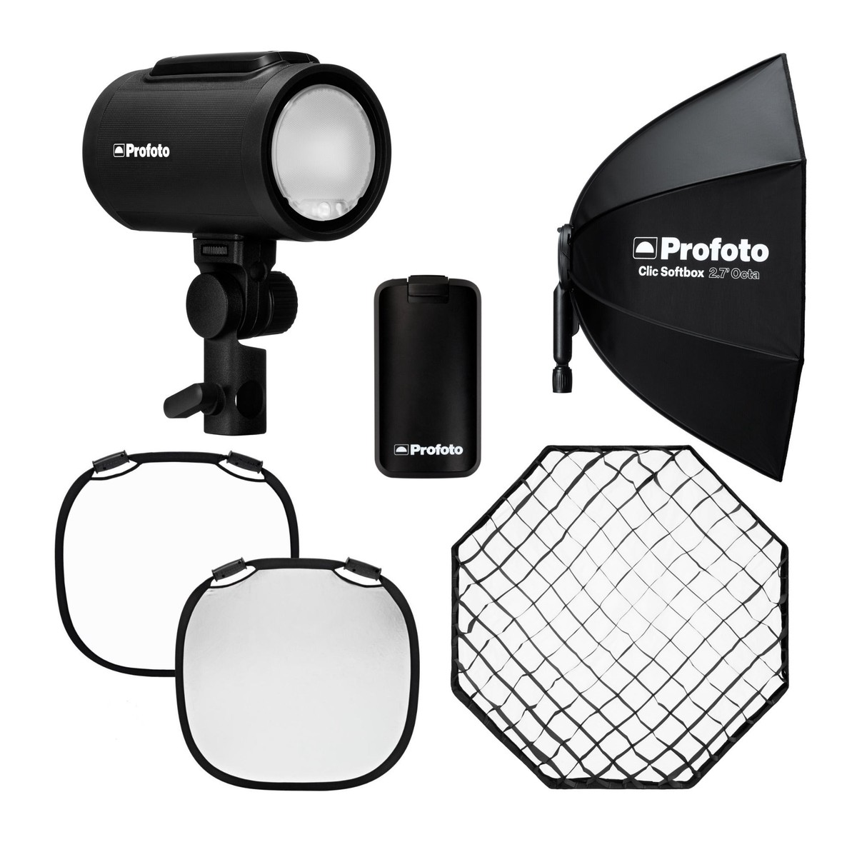 Profoto A2 Monolight with Clic Softbox 2.7-Feet Octa and Clic Softgrid 2.7-Feet Octa Bundle