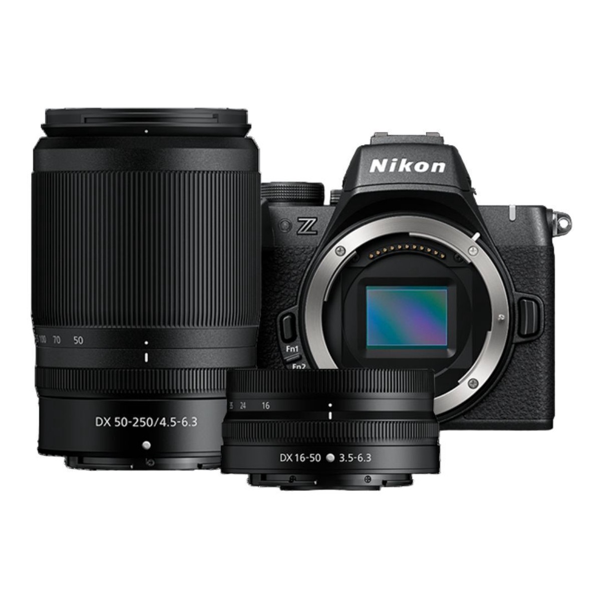 Nikon Z50 II Mirrorless Camera Two Lens Kit with CMOS Image Sensor and 4K Video Resolution (Black)