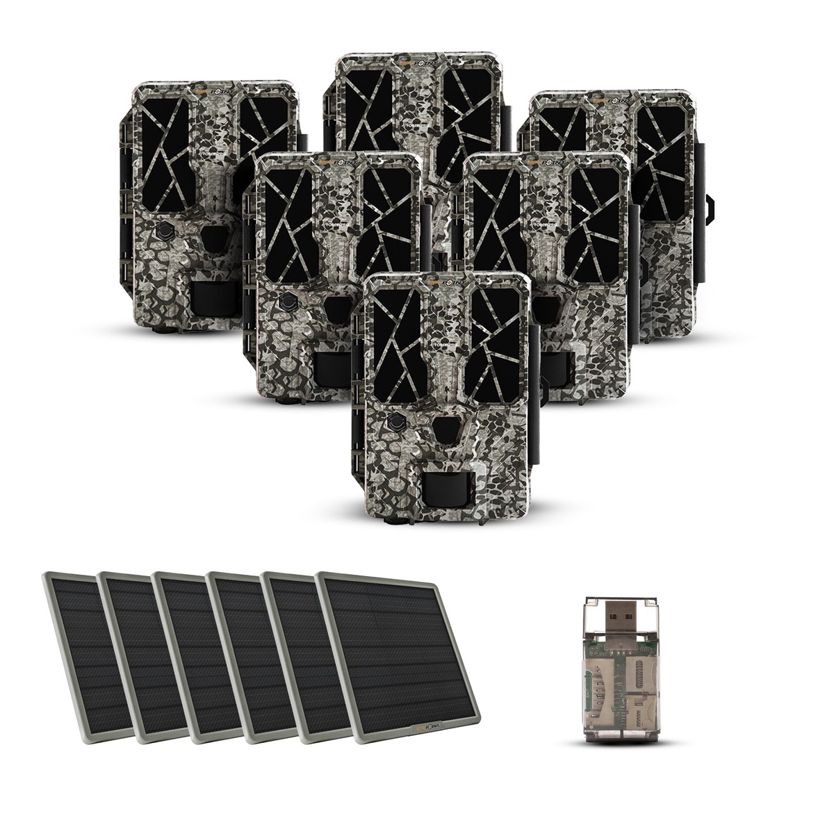 FORCE-PRO Trail Camera with Spypoint Battery Solar Panel (15,000mAh) Bundle