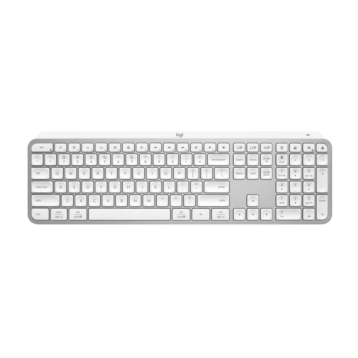 Logitech MX Keys S Wireless Keyboard with Smart Actions Shortcuts (Pale Gray)