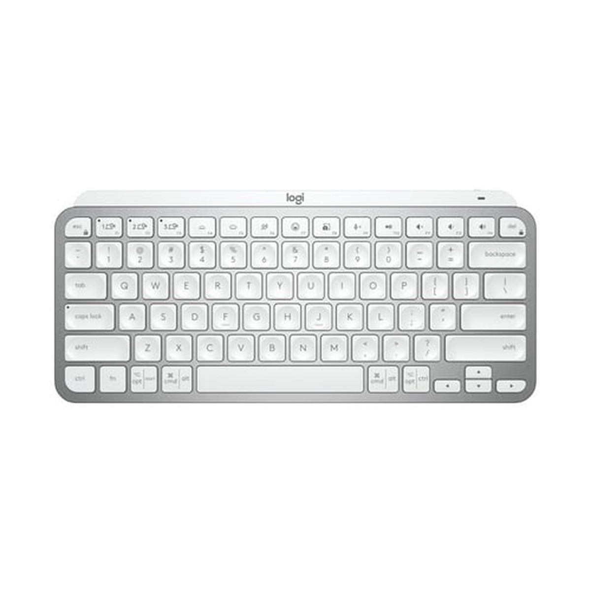 Logitech MX Keys Mini Minimalist Wireless Illuminated Keyboard (Pale Gray)