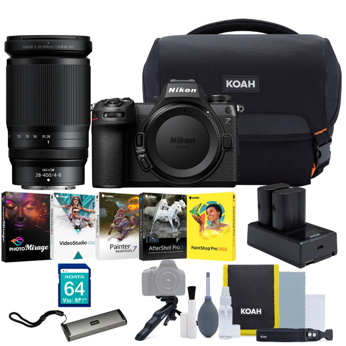 Nikon Z6 III Mirrorless Camera with 28-400mm f/4-8 Lens Bundle with Accessories