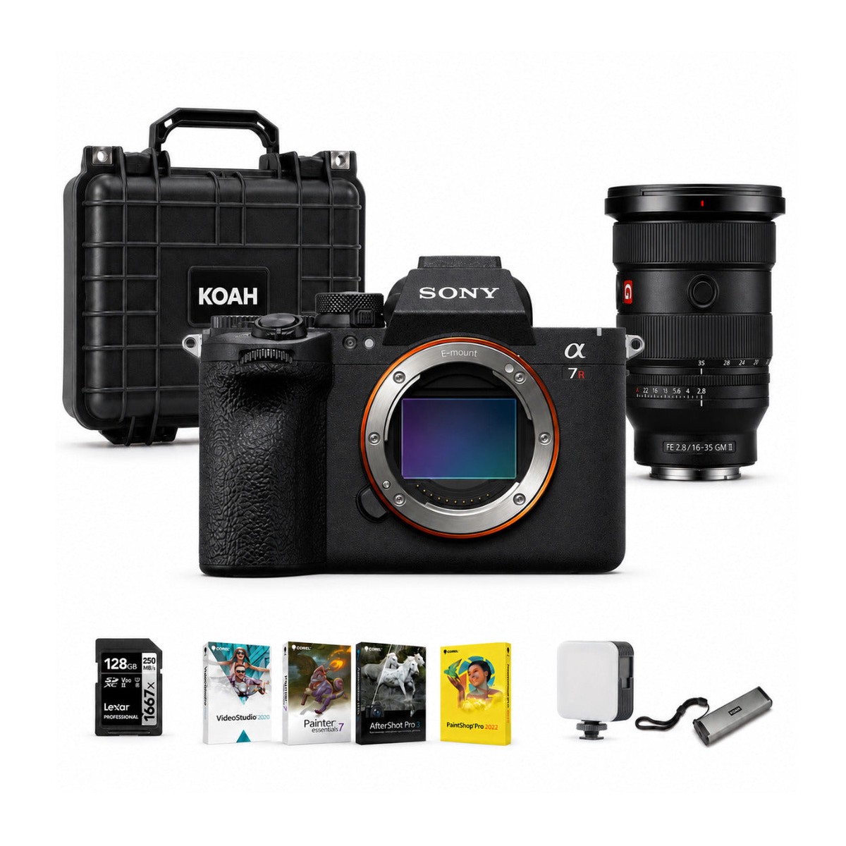 Sony a7R VI Mirrorless Camera with 16-35mm f/2.8 GM II Lens and Accessories Bundle