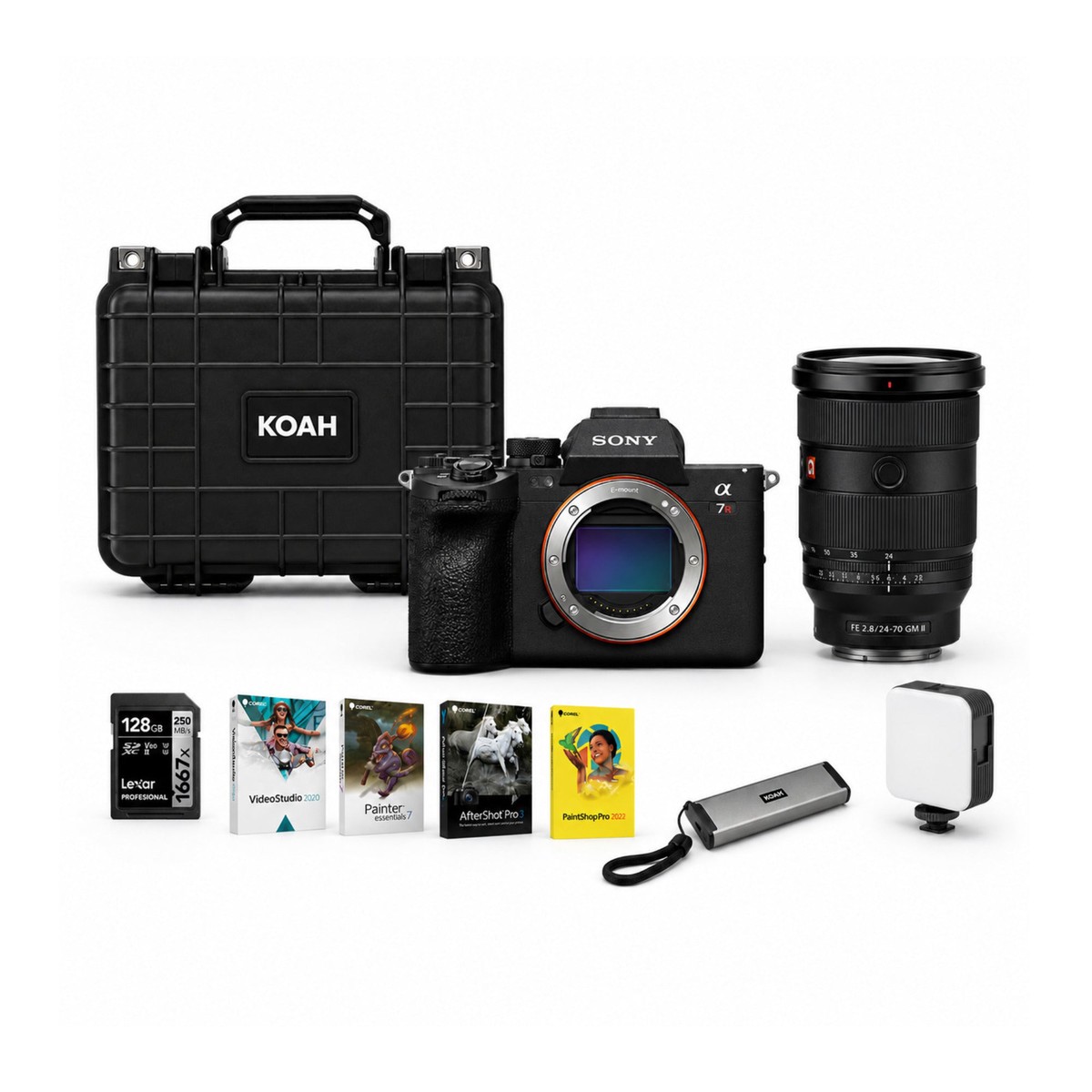 Sony a7R VI Mirrorless Camera with 24-70mm f/2.8 GM II Lens with Accessories Bundle