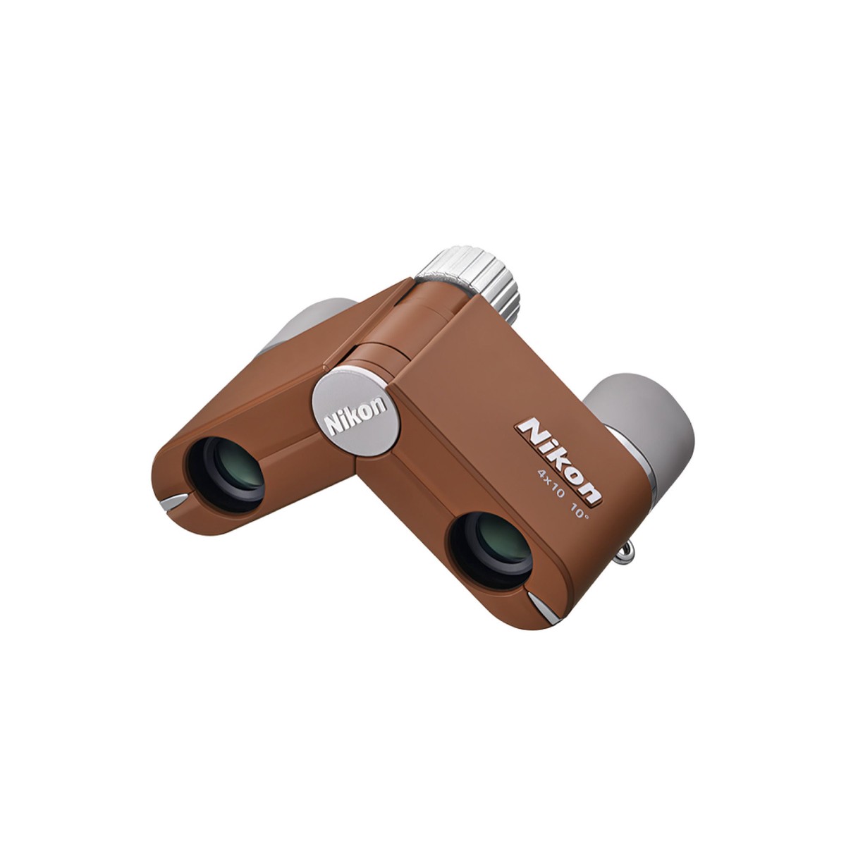 Nikon 4x10D CF Lightweight Pocket Binoculars with 4x Magnification (Amber Brown) (Open Box)