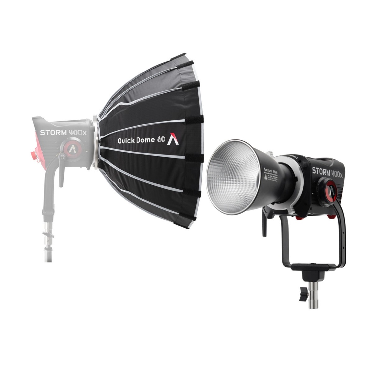 Aputure STORM 400x Tunable White LED Monolight (A Mount) with 24-Inch Softbox Bundle