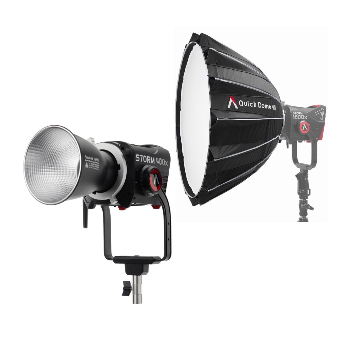 Aputure STORM 400x Tunable White LED Monolight (A Mount) with 35-Inch Softbox Bundle