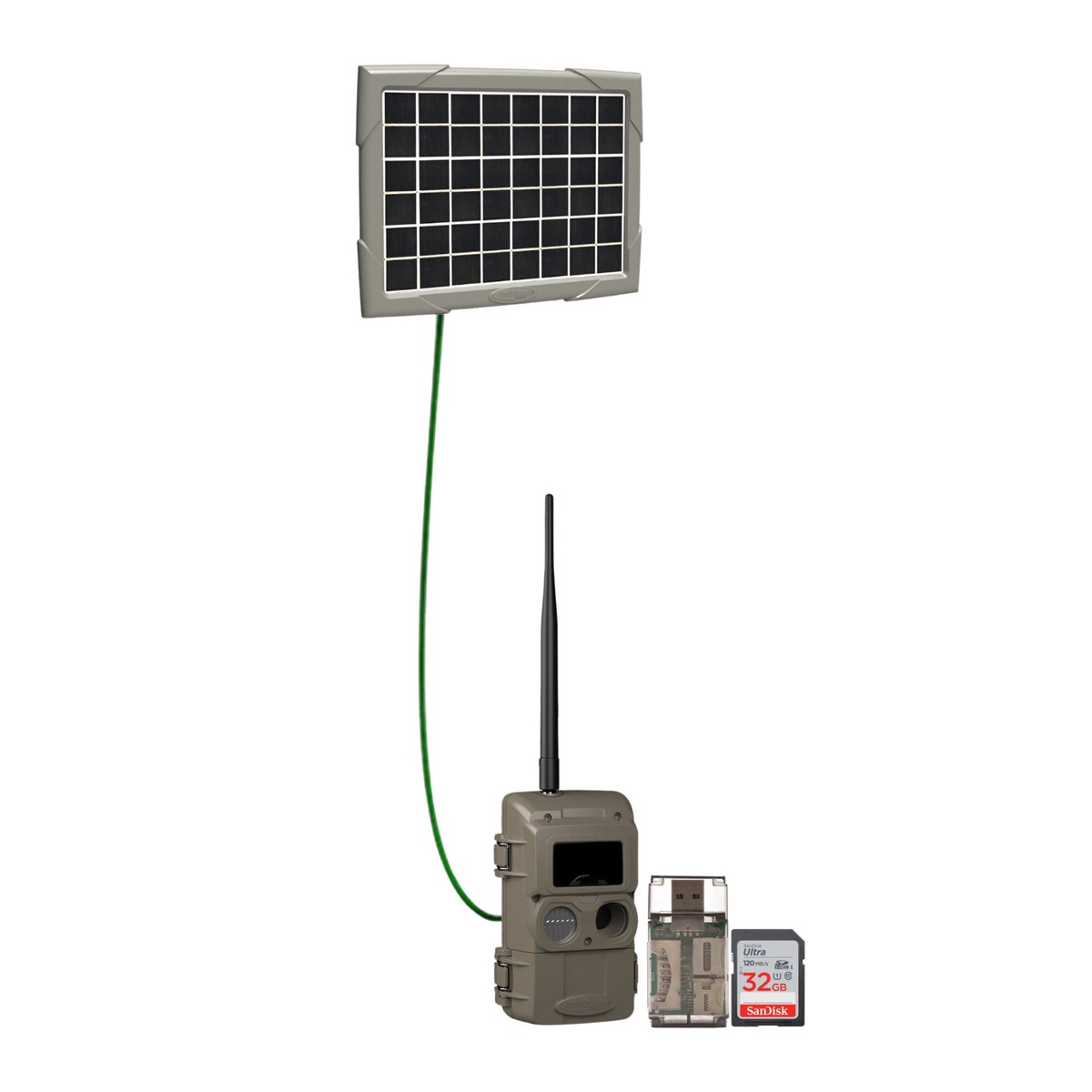Cuddeback CuddeLink Wireless IR LED Camera with Super Solar Power Bank Bundle