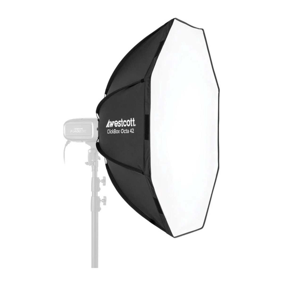 Westcott ClickBox Octa 42 Softbox - Removable Diffuser, Silver Interior