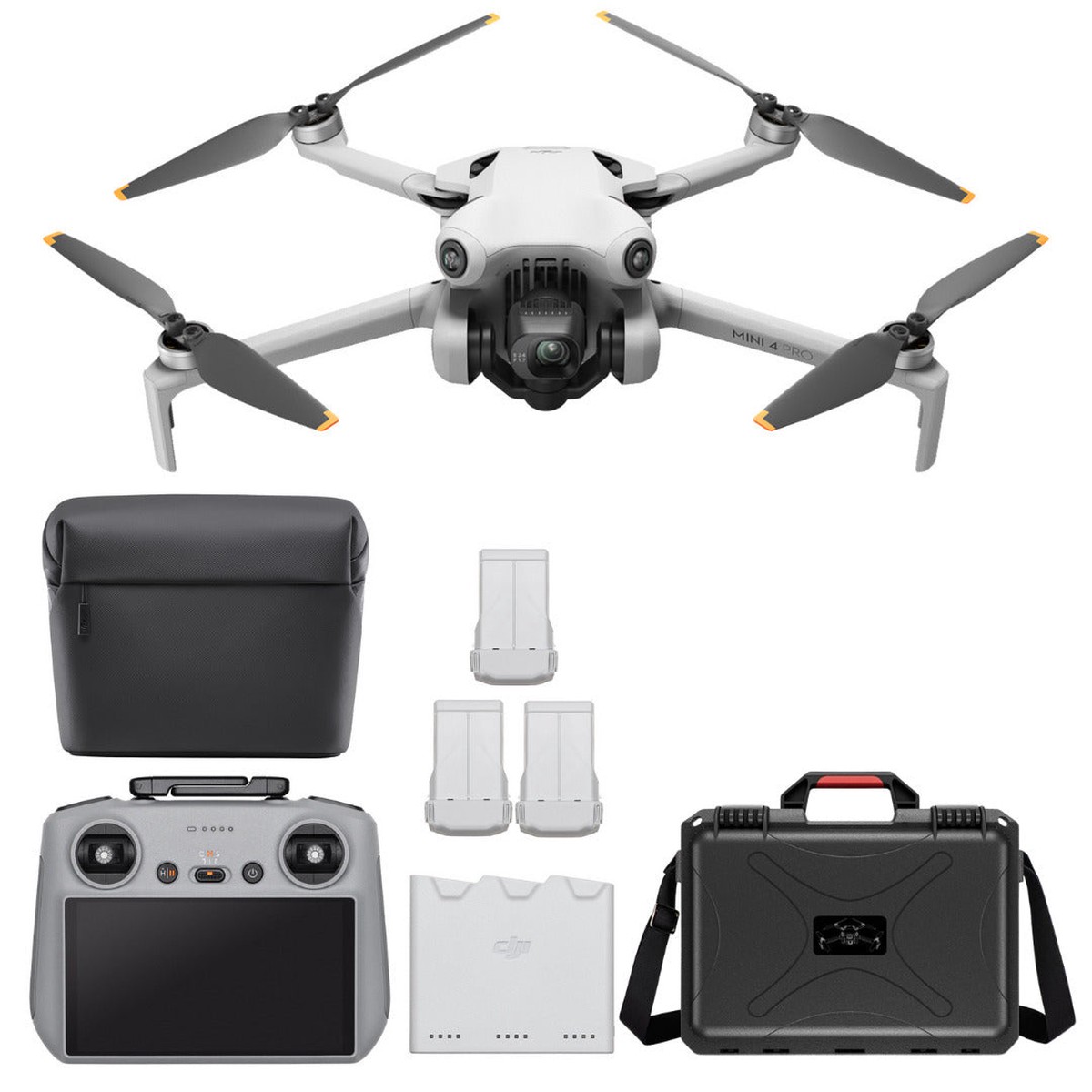 DJI Mini 4 Pro Quadcopter Drone Fly More Combo Plus with RC 2 Controller with Weatherproof Hard Case