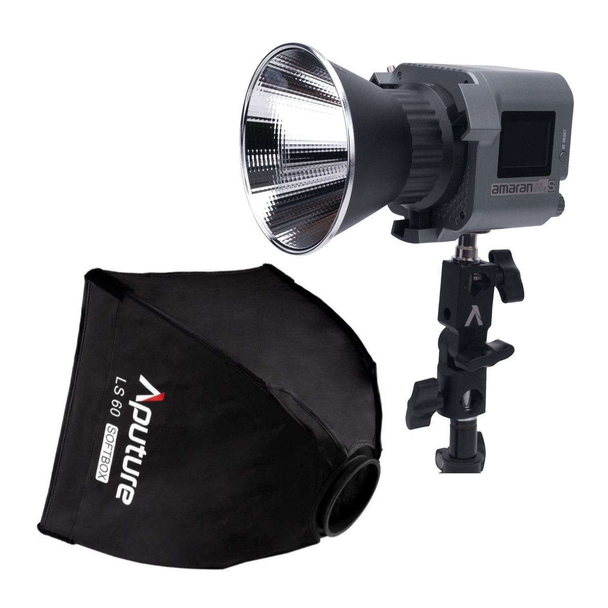 Aputure Amaran COB 60D S Point Source LED 65W Daylight with Full-Size Universal Bowens Mount Bundle