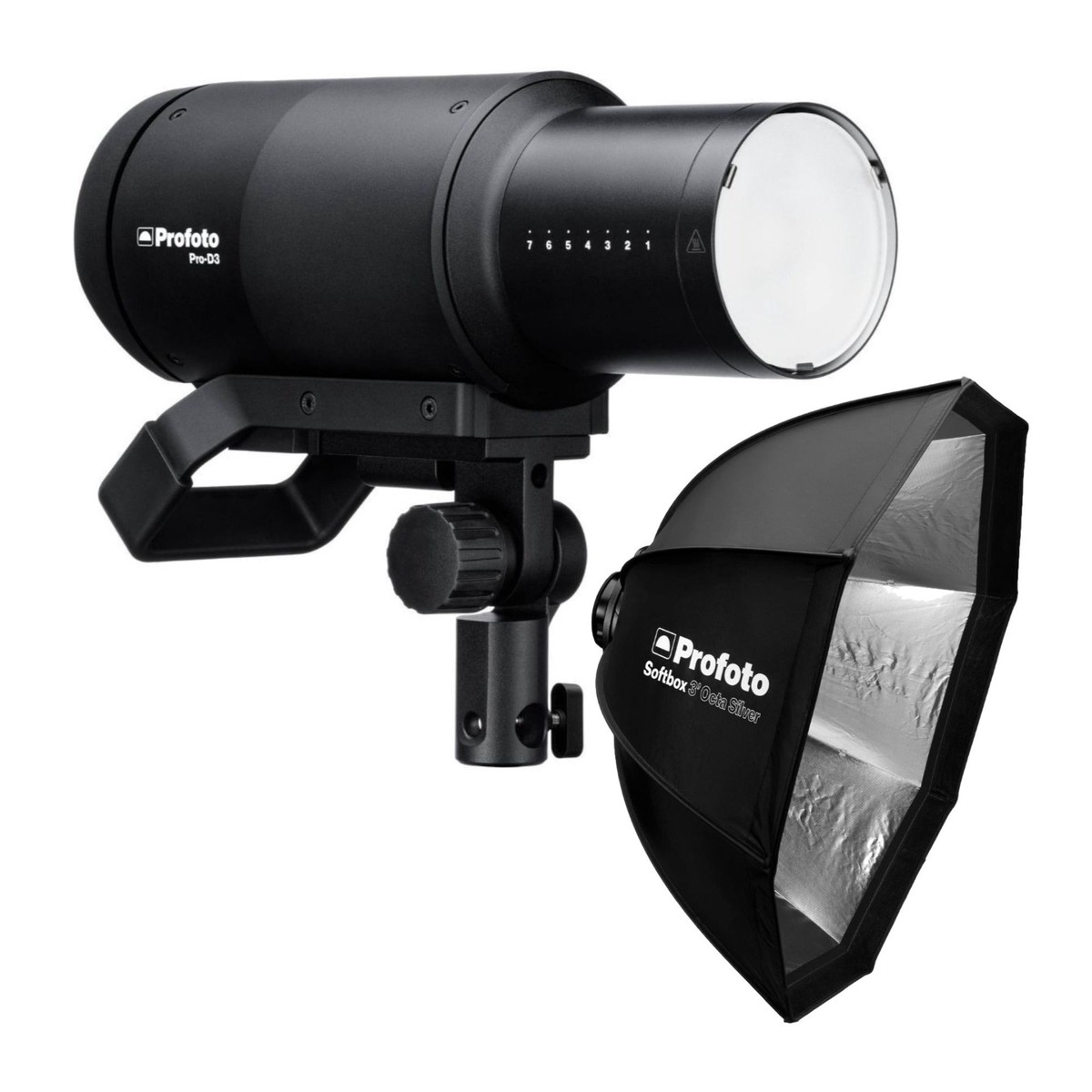 Hot Sale Profoto Pro-D3 750W Industrial-Grade Monolight with Profoto Softbox 3-Feet Octa (Silver) Bundle