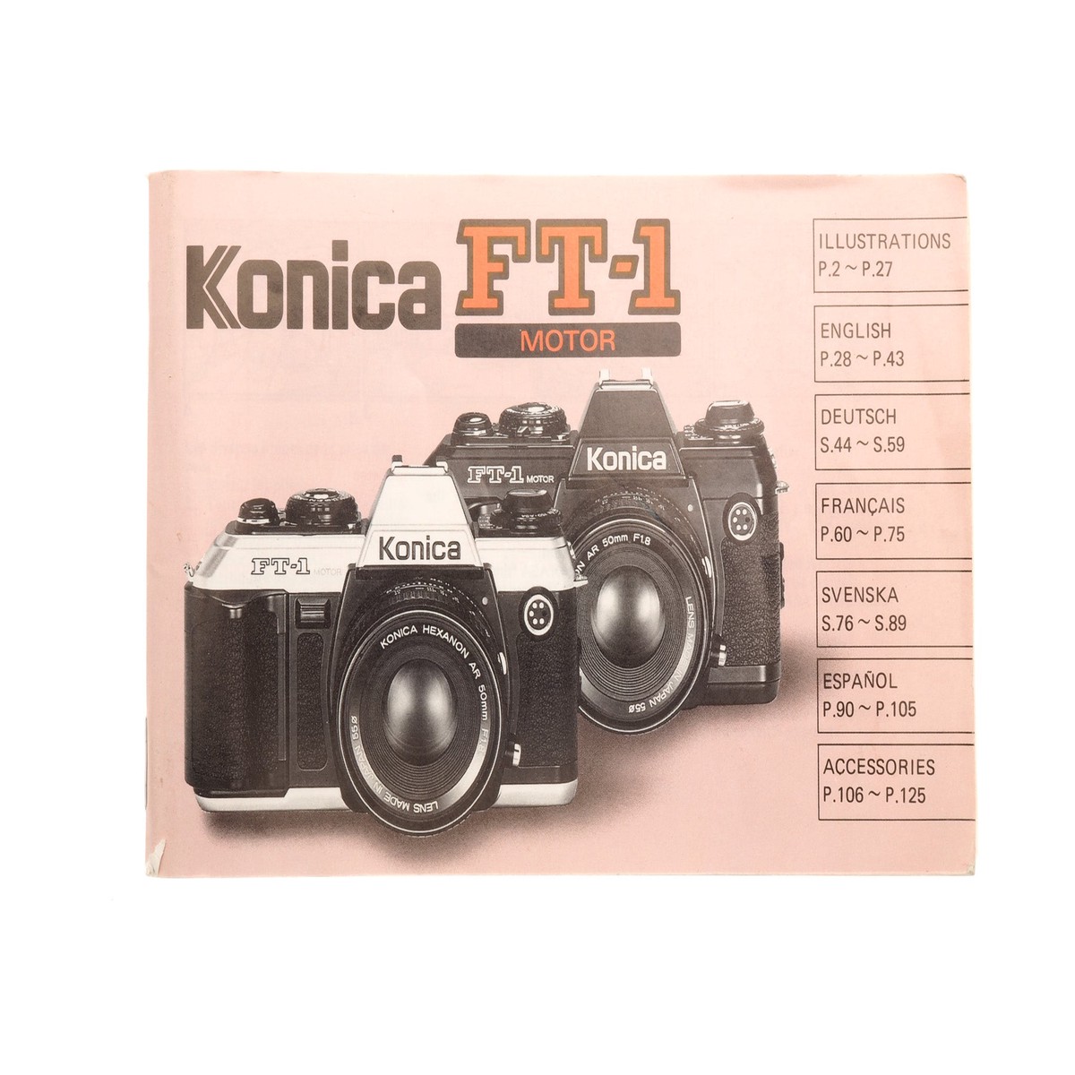 New Arrival Konica FT-1 Motor Instructions
