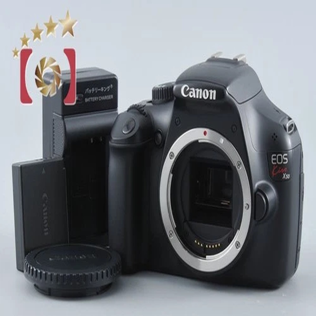 "Count 4,939" Canon EOS Kiss X50 / Rebel T3 / 1100D Black 12.2 MP DSLR Body